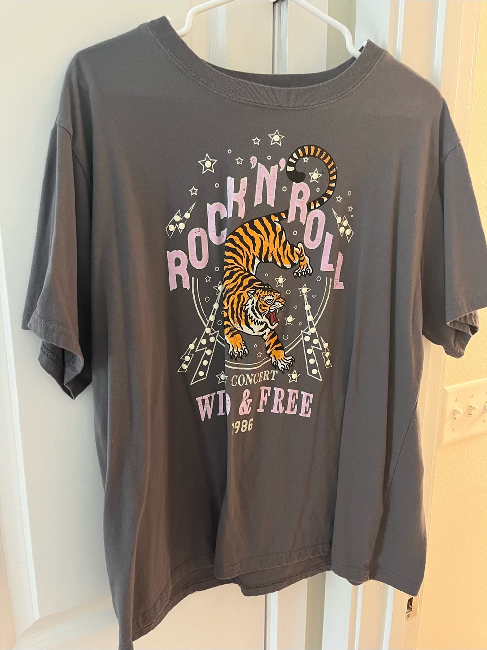 Modern Lux Charcoal Logo Tee with White Print